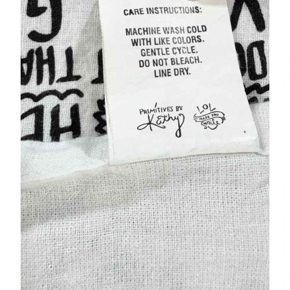 Primitives by Kathy Dish Tea Towel Linen 27x27.5 Famous Momisms Funny Cotton
